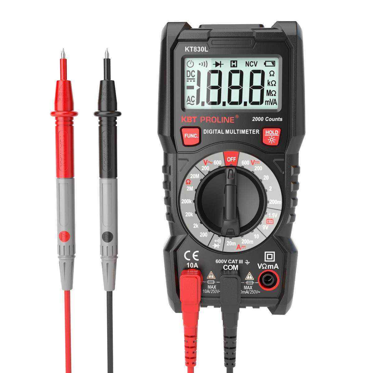 Мультиметр цифровой KT 830L "PROLINE" (КВТ)