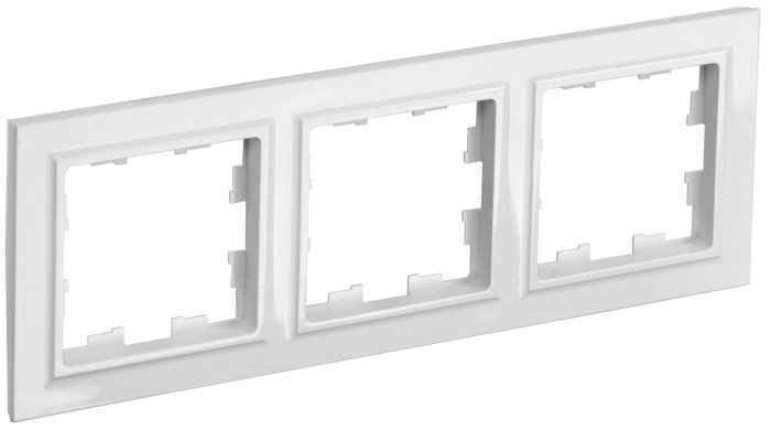 Рамка 3-местная IP20 белая BRITE (РФ)