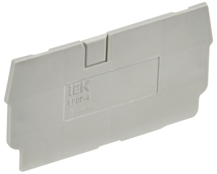 Крышка для клеммы CP 4мм2 серая IEK