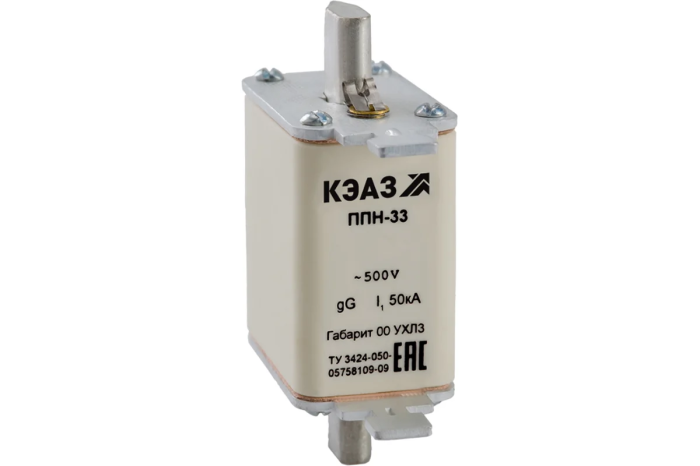 Вставка плавкая ППН-33 габарит 00 50А (РФ)