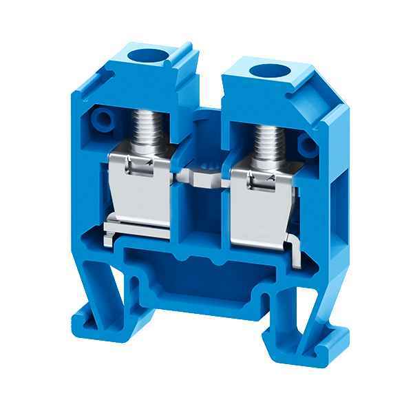 Клемма проходная винтовая мини OptiClip CMT-4-I-BU-32A-(0,2-4)-синий (РФ)