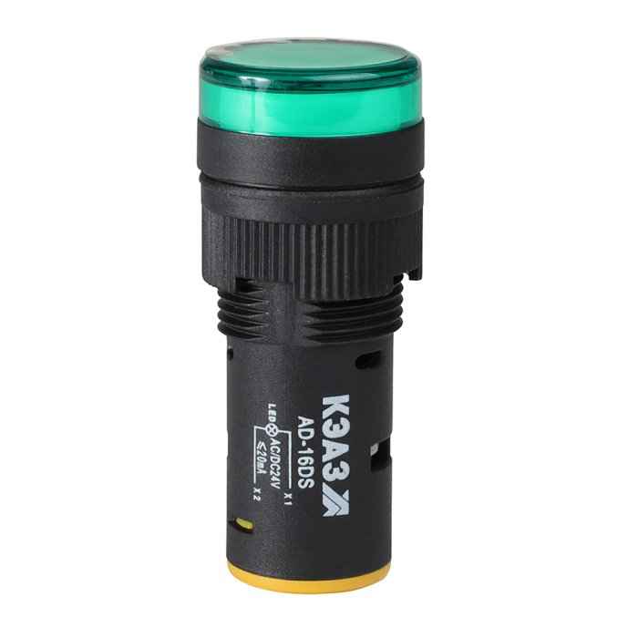 Лампа AD16DS(LED) матрица d=16мм зеленый 230В AC-КЭАЗ (РФ)