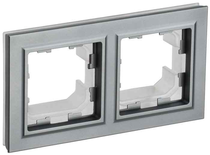 Рамка 2-мест.сталь IP44 BRITE IEK (РФ)