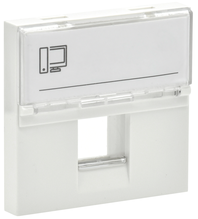 Панель лицевая RJ-45/RJ-11 2 модуля Keystone белая PRIMER IEK (РФ)