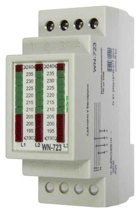 Указатель напряжения трехфазный WN-723 светодиодный уровень (ИМП)