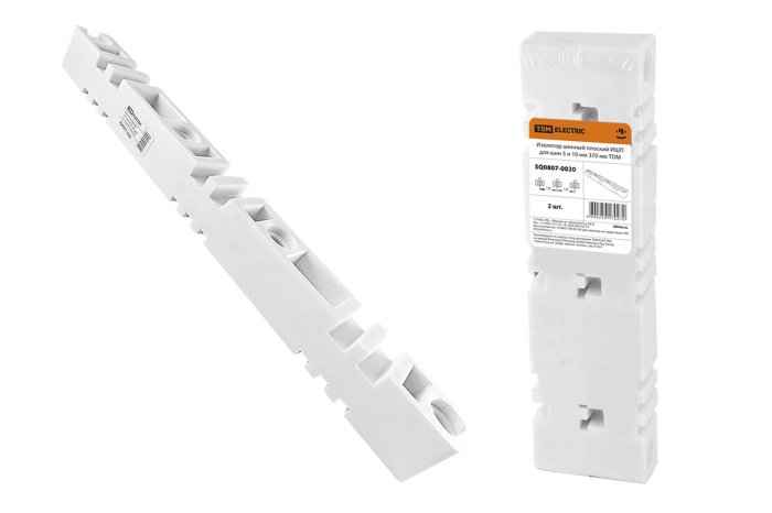 Изолятор шинный плоский ИШП 3п для шины 5 и 10 мм 370 мм TDM (РФ)