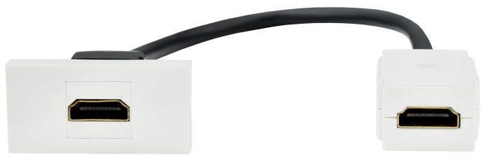 Розетка HDMI M/M 1 модуль белый PRIMER IEK (РФ)