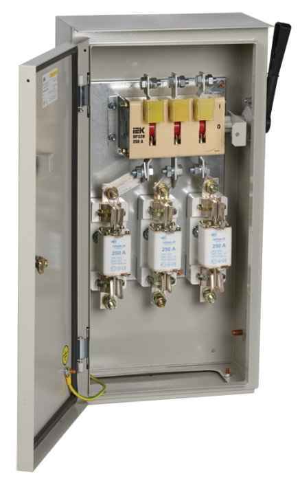 Ящик с рубильником и предохранителями ЯРП-250А У1 IP54 IEK (РФ)