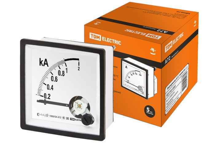 Амперметр А72 1000А/5А-1,5 (РФ)