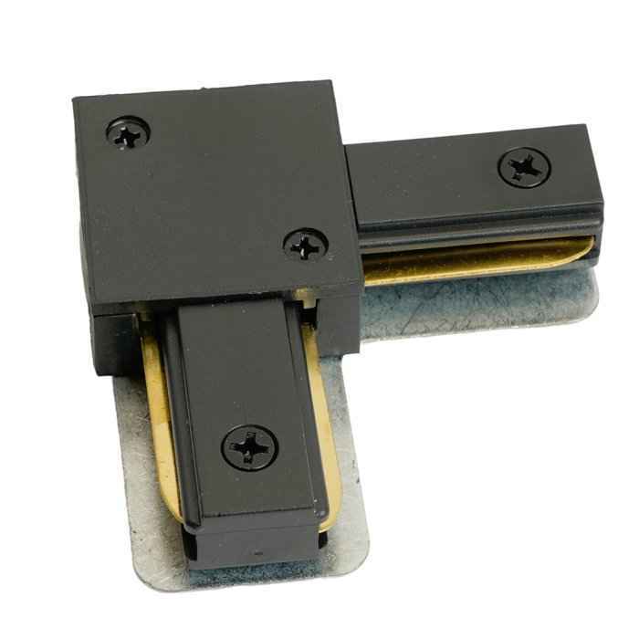 Коннектор для шинопровода угловой черный LD1021 (РФ)