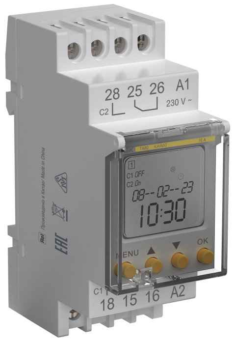 Таймер астрономический ТА80 16А 230В на DIN-рейку KARAT IEK (РФ)
