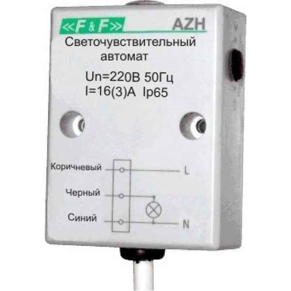 Фотореле AZH, монтаж на плоскость, 10А, IP65 (ИМП)