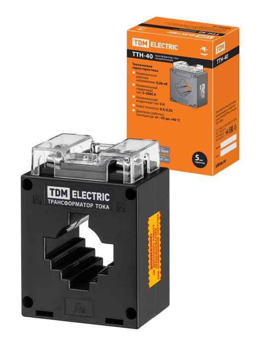 Трансформатор тока с окном 40 300/5А 0,5 10ВА ТТН TDM (РФ)