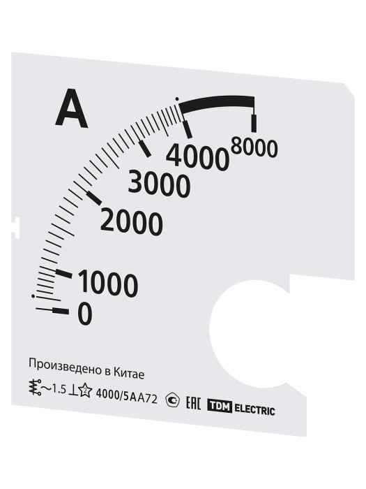 Шкала Ш72 4000/5А-1,5 (для А72 Х/5А) (РФ)