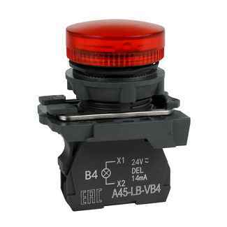 Лампа OptiSignal матрица d22 красный 230В (РФ)