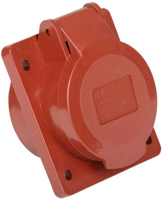 Розетка кабельная 16А 3P+PE+N IP44 встраиваемая 415В ССИ-415 IEK (РФ)
