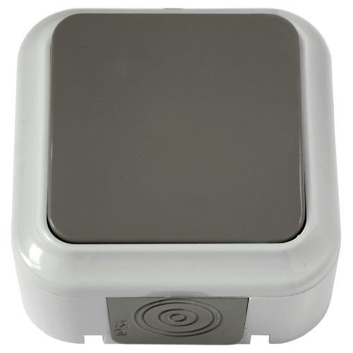 Выключатель открытой установки 1-кл. 6А серый IP54 ПРАЛЕСКА АКВА (РФ) Выключатель открытой установки 1-кл. 6А серый IP54 ПРАЛЕСКА АКВА (РФ)