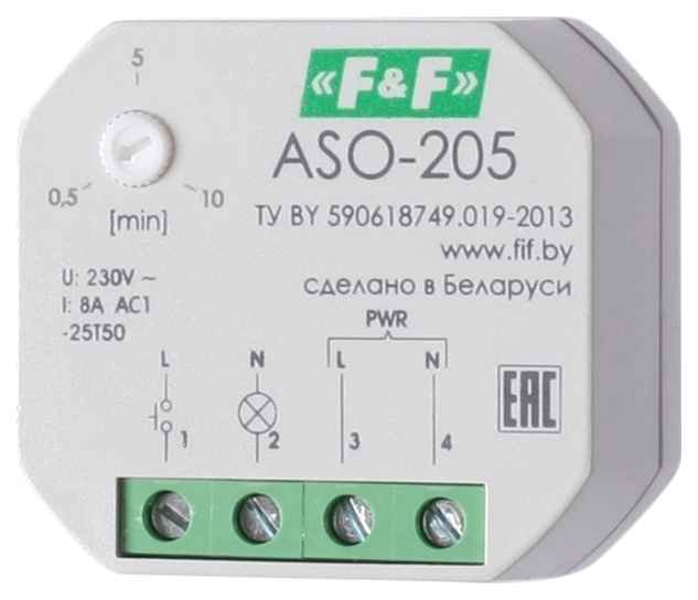 Таймер ASO-205, в монтажную коробку, 8А, IP40 (РФ)