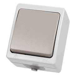 Выключатель открытой установки 1-кл. проходной 10А серый IP54 Вуокса TDM (РФ) Выключатель открытой установки 1-кл. проходной 10А серый IP54 Вуокса TDM (РФ)