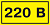 Наклейка символ "220В" 40х20мм IEK (РФ)