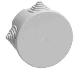 Коробка распаячная ОП КМ41237 HF D=75х40мм IP44 4 гермоввода серая IEK (РФ)