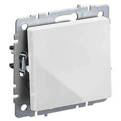 Выключатель скрытой установки 1-кл. без рамки 10А белый IP20 BRITE IEK (РФ)