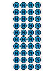 Знак "N" d 20мм (РФ)