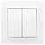 Выключатель скрытой установки 2-кл. в рамке 10А белый IP20 Минск EKF (ИМП)