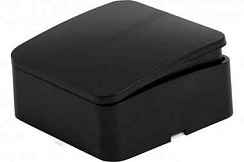 Выключатель открытой установки 2-кл. 10А черный IP20 София STEKKER (РФ)